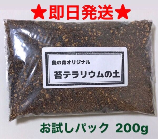 ★即日発送★苔テラリウム用ブレンド土 お試しパック(200g)S392