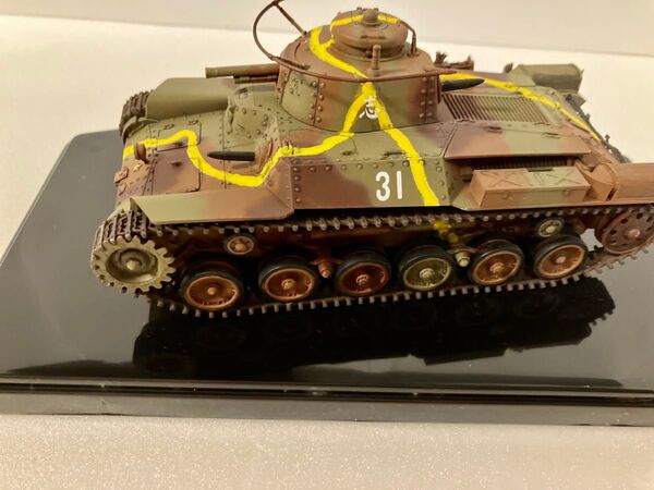 ジャンク品 タミヤ 1/35 日本陸軍97式中戦車 チハ 完成品 ケース付