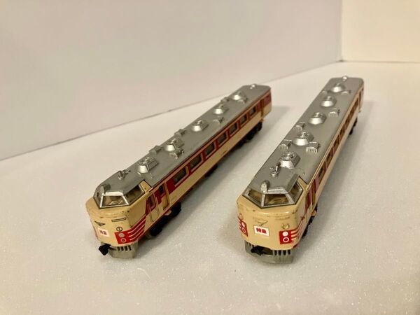 2台セット ヨネザワ ダイヤペット JR 485系クハ205-1 鉄道模型先頭車