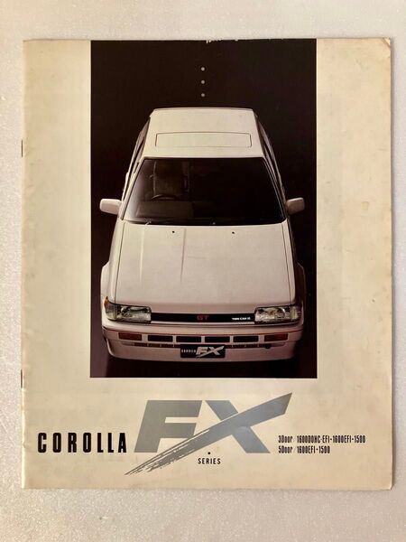 レア トヨタ カローラFX 旧車カタログ TOYOTA COROLLA