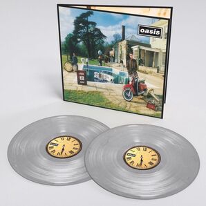 新品未開封LPレコード25周年記念限定シルバーヴァイナル盤OASISオアシスBe Here Now未使用ビーヒアナウ