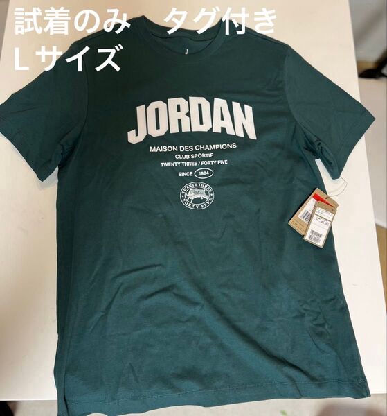 NIKE ジョーダン Tシャツ グリーン Lサイズ 新品 試着のみ