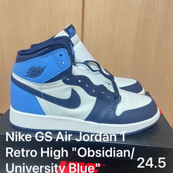 Nike GS Air Jordan 1 Retro High "Obsidian/University Blue"
