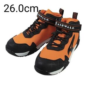 AIRWALK ストレッチロック AW-940 オレンジ 26.0cm 安全靴 ミドルカットスニーカー