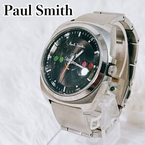 【良品】 ポールスミス 腕時計 ファイブアイズ ホリゾンタル 文字盤ブラック Paul Smith クォーツ アナログ ステンレス