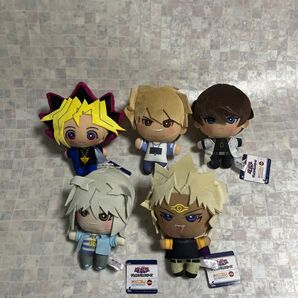 遊戯王デュエルモンスターズ☆みにコレ!☆ぬいぐるみマスコット☆武藤遊戯☆海馬瀬人☆城之内克也☆闇バクラ☆闇マリク