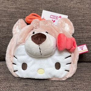 NICI ニキ フィギュアフェイスポーチ ハローキティ×ラブベア サンリオ