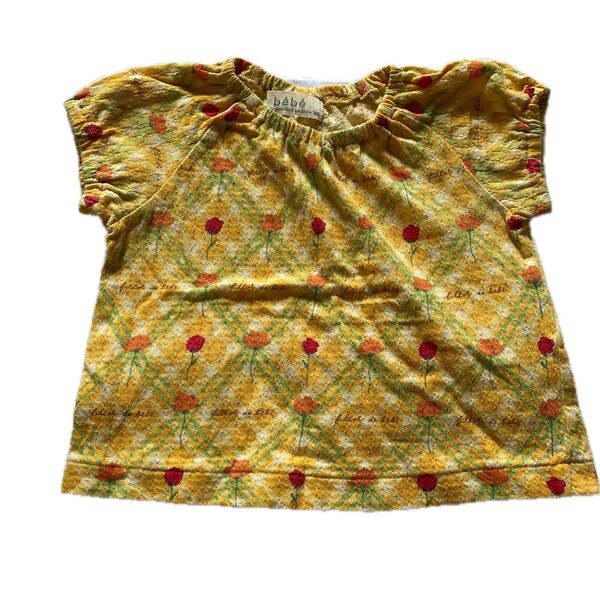 Bebe 80サイズ カットソー べべ Tシャツ 半袖Tシャツ トップス 半袖