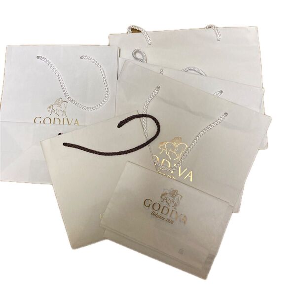 GODIVA 紙袋 ショップ袋 ショッパー GODIVA ゴディバ 手提げ袋 8枚まとめて