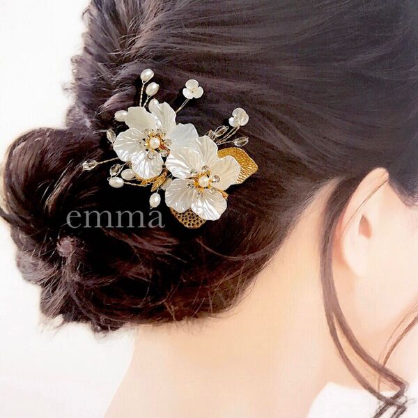 髪飾り 結婚式 お呼ばれ 成人式 和装 卒業式 浴衣 ヘアピン ヘアアクセサリー お花 ウェディング ヘッドドレス ヘアクリップ