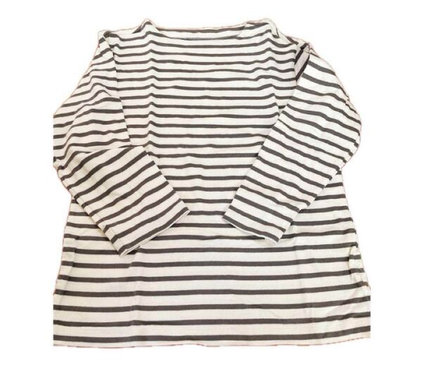 無印良品 レディース L ボーダー 長袖Tシャツ ストライプMUJI 良品計画