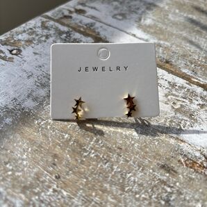 星型スタッドピアス ゴールド 星ピアス ステンレス