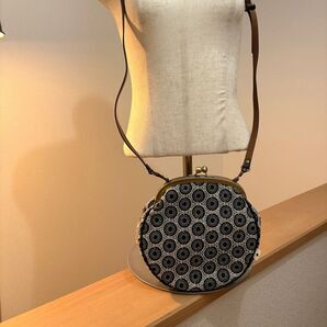 Kyoto AYANOKOJI Coin Purse Pouch Shoulder Bag with Charm Round