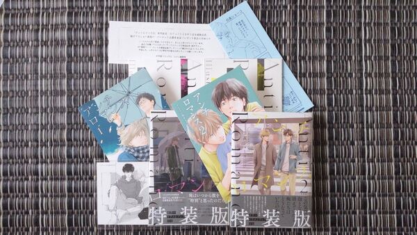 日高ショーコ / アンチロマンス 特装版 全2巻 / アニメイト4Pリーフレット 応募者全員プレゼント描き下ろしペーパー付き