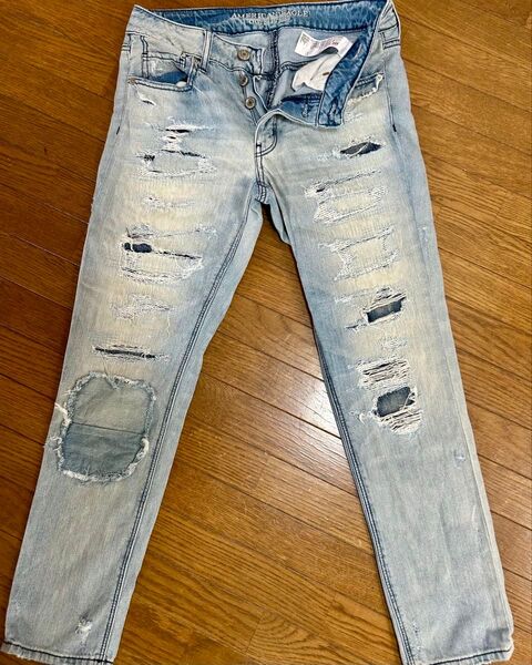 AMERICAN EAGLE OUTFITTERS ダメージジーンズ サイズ2(M相当)アメリカンイーグル