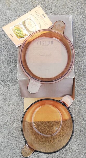 新古品 VISION コーニング 両手鍋
