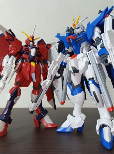 HG 1/144 ライジングフリーダムガンダム & イモータルジャスティスガンダム 素組 素組み 完成品