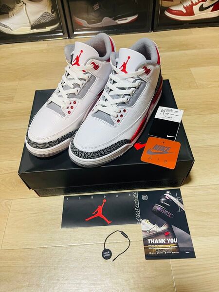 Nike Air Jordan 3 Retro ‘Fire Red’ 27.5cm