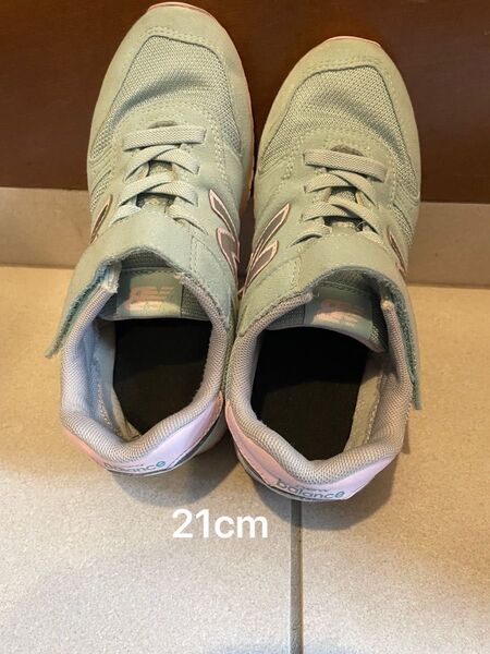 New Balance 373 キッズスニーカー 21cm ミントグリーン