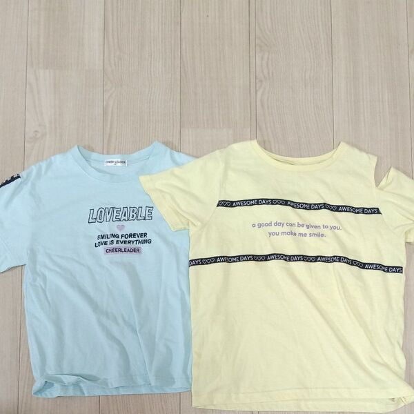 半袖 Tシャツ 肩出し 150 140 女の子 小学生