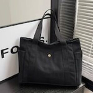 シンプルで可愛い!軽くて丈夫なトートバッグ(白)