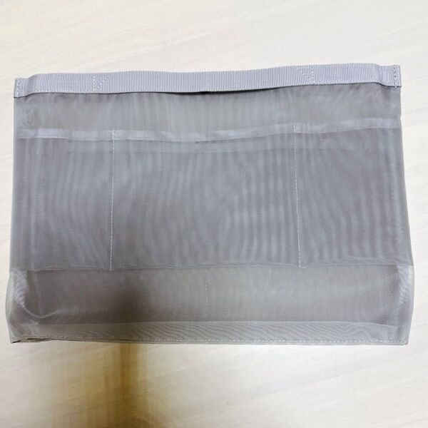 無印良品 横型 バッグインバッグ ナイロンメッシュ グレー