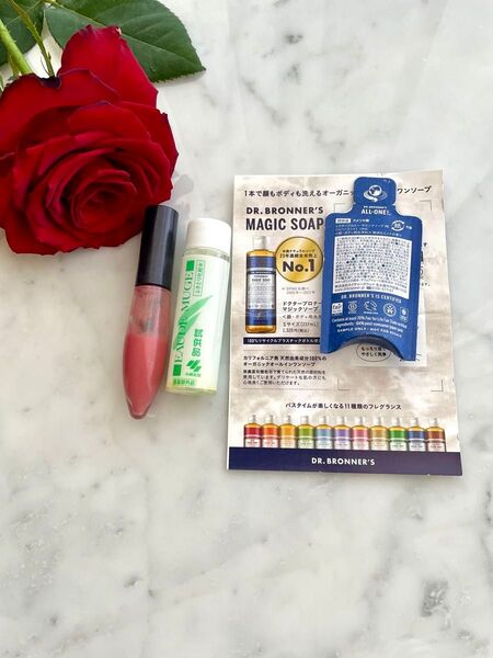 ORBIS オルビス エッセンス グロス ルージュ/オードムーゲ ふきとり化粧水/DR.BRONNER マジックソープ