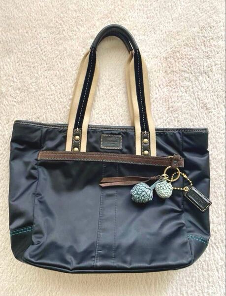 COACH コーチ バッグ トートバッグ ハンドバッグ ナイロン ブラック