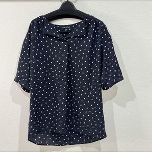 INDIVI ドット柄ブラウス 新品未使用品