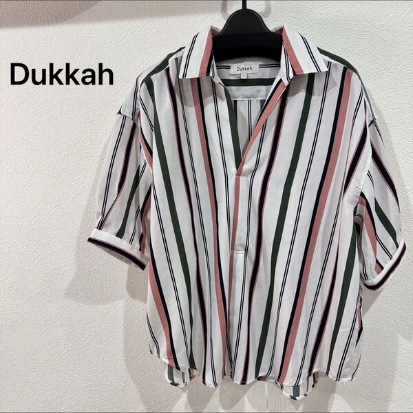 Dukkah ストライプシャツ マルチカラー Fサイズ トップス