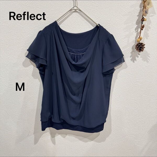 Reflect ドレープ ブラウス トップス シフォン カットソー