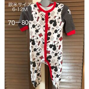 ディズニーベビー ボディーオール ミッキーちゃん ロンパース 足付き