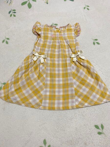 KP フリル袖ワンピース 110cm