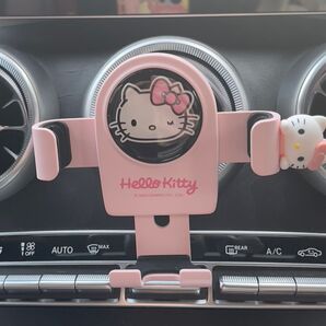 ハローキティ 車載ホルダー スマホホルダー ピンクスマホホルダー