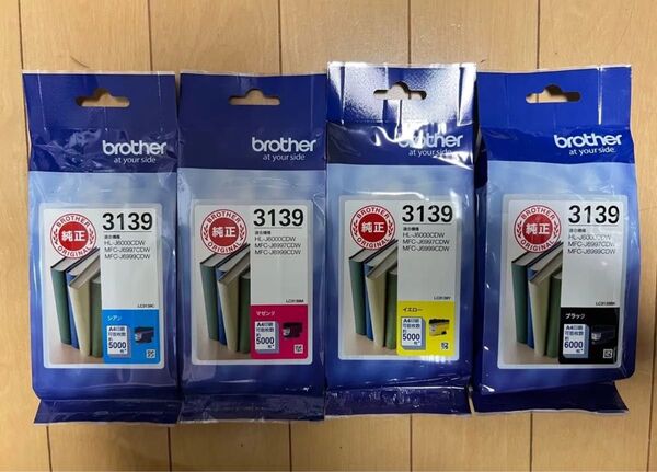 ブラザー(brother) 純正インク LC3139 4色まとめ売り(新品)