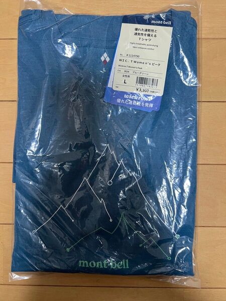 新品未開封 mont-bell モンベル Tシャツ WIC.T Women's ピーク