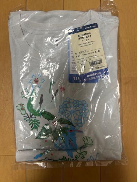 新品未開封 mont-bell モンベル Tシャツ WIC.T Women's 鳥と花