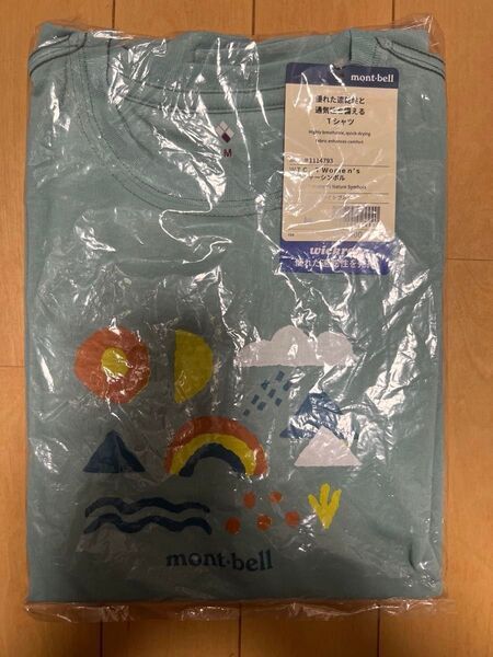 新品未開封 mont-bell モンベル Tシャツ WIC.T Women's ネイチャーシンボル