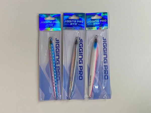 ロングジグ メタルジグ 65g3個セット コルトスナイパー 撃投 ジグパラ タイ サワラ サゴシ 青物 根魚