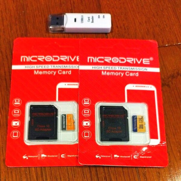 【新品 128GB 2枚】 マイクロドライブ MICRODRIVE マイクロSD microSDXC UHS-I class10