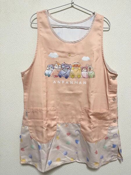 アンパンマン エプロン 限定品 保育士 サイドボタン