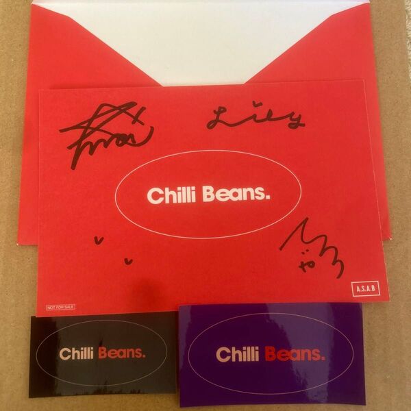 chilli beans. 特典 サイン ステッカー