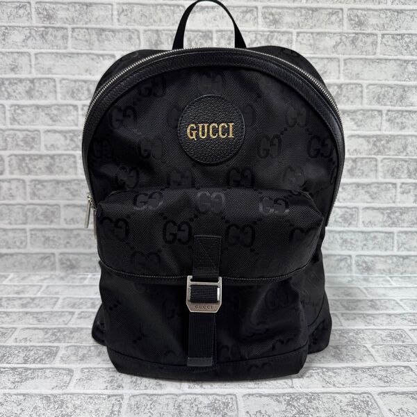 GUCCI オフザグリッド リュック インターロッキングG ナイロン ブラック