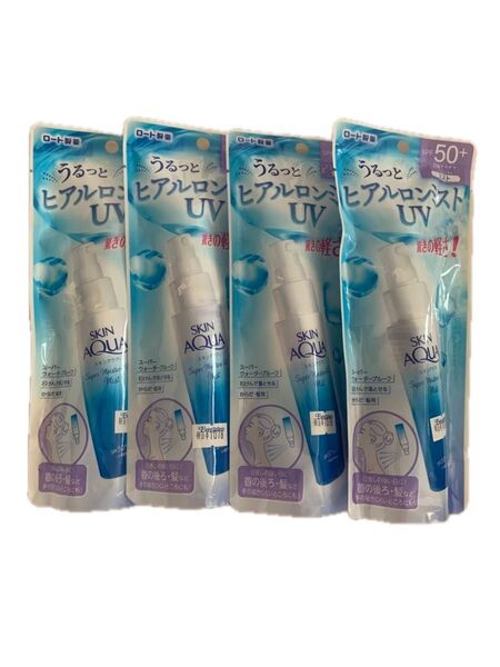 スキンアクア ヒアルロンミスト UV SPF50+ PA++++ 60ml 4本