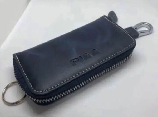 新品訳あり PIAA 本革 多機能 スマート キーケース キーホルダー ネイビー スマートキー 牛革 レザー おしゃれ かわいい