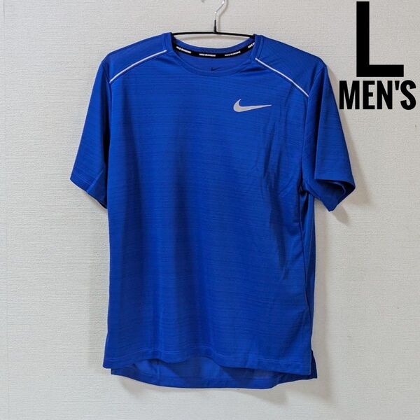 新品 L Nike ショートスリーブ ランニングトップ ナイキ Dri-FIT マイラー 半袖tシャツ AJ7566-480