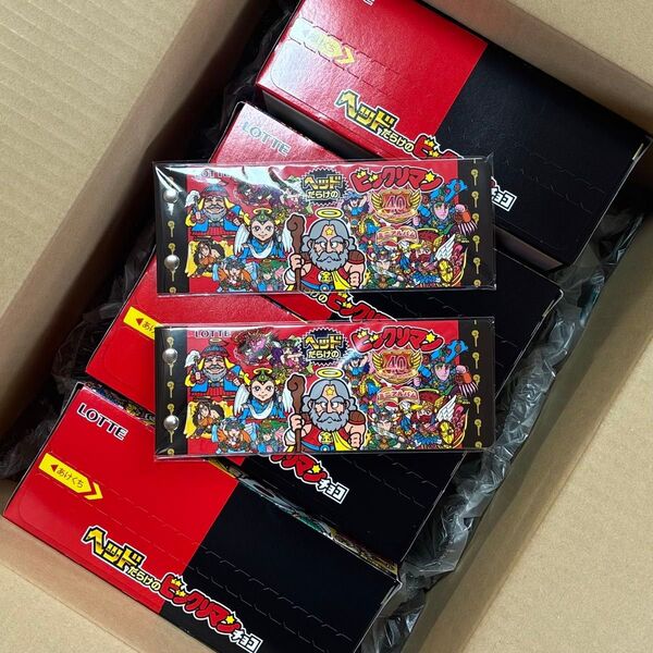 ヘッドだらけのビックリマンチョコ (4箱)+限定シールホルダー(2冊)