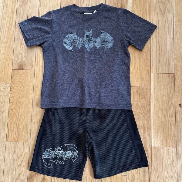 バッドマン 上下セット 半袖Tシャツ セットアップ ハーフパンツ Tシャツ キッズ ショートパンツ 6-7才 110 120