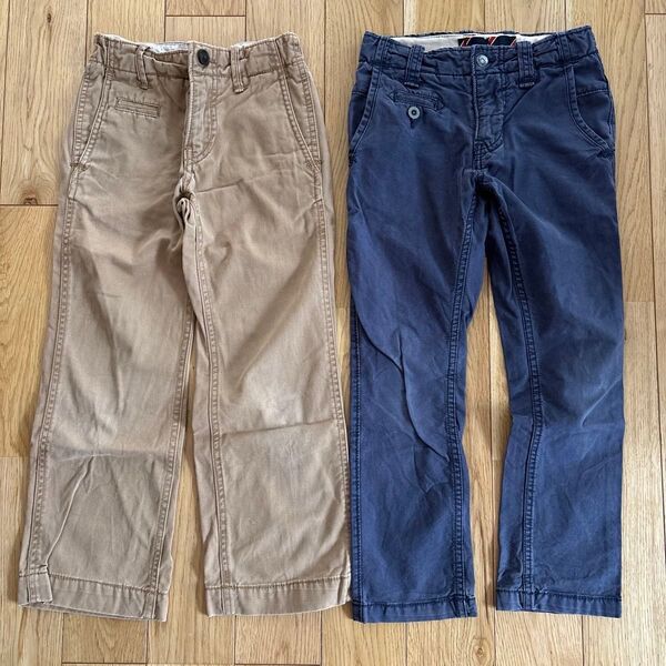 GAP ギャップ チノパン パンツ ワークパンツ ミリタリーパンツ ベージュ ネイビー ズボン ロングパンツ キッズ 120