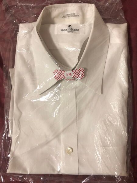 クレージュの紳士半袖ワイシャツCourreges hommeクリーニング済